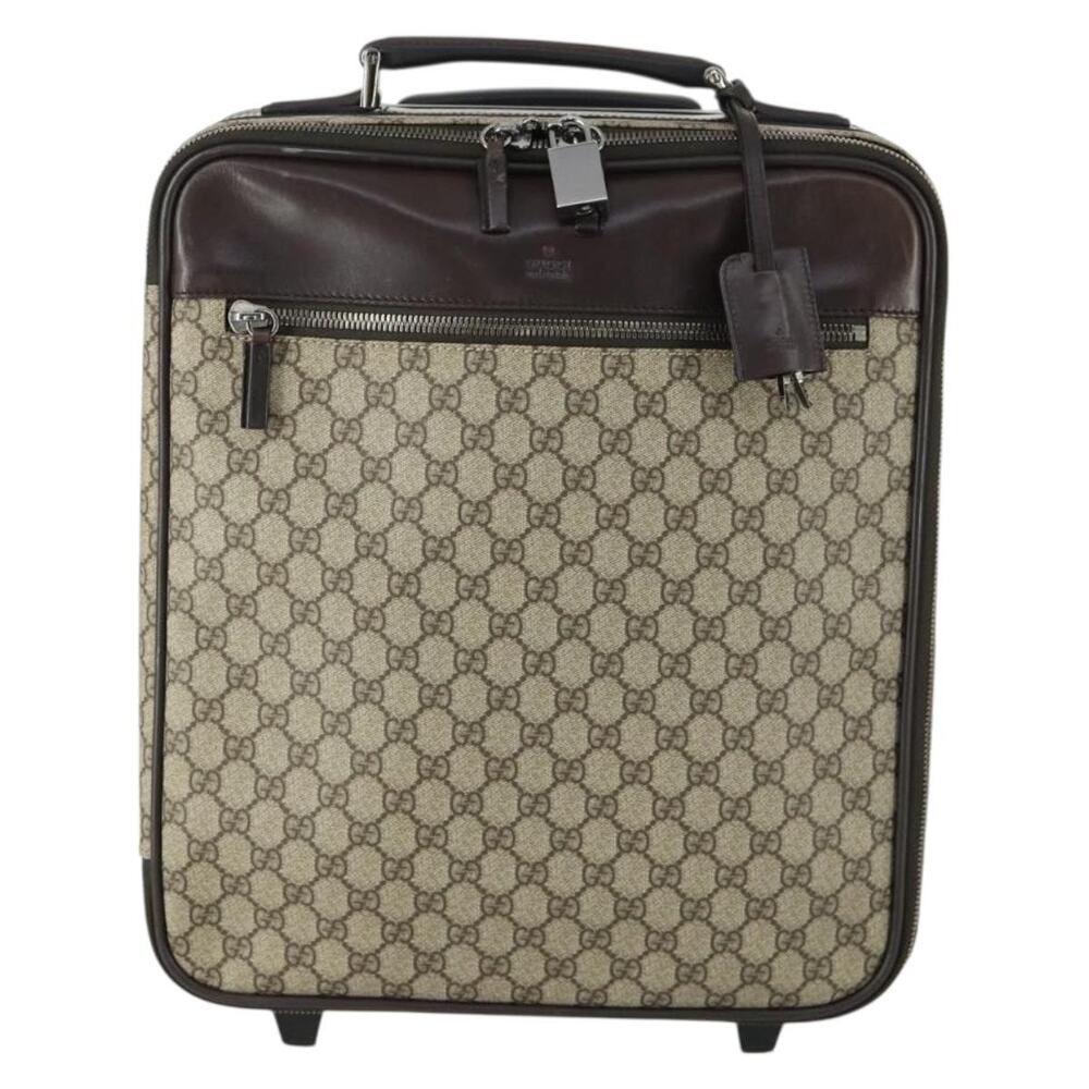 Gucci GG Supreme Suitcase Beige